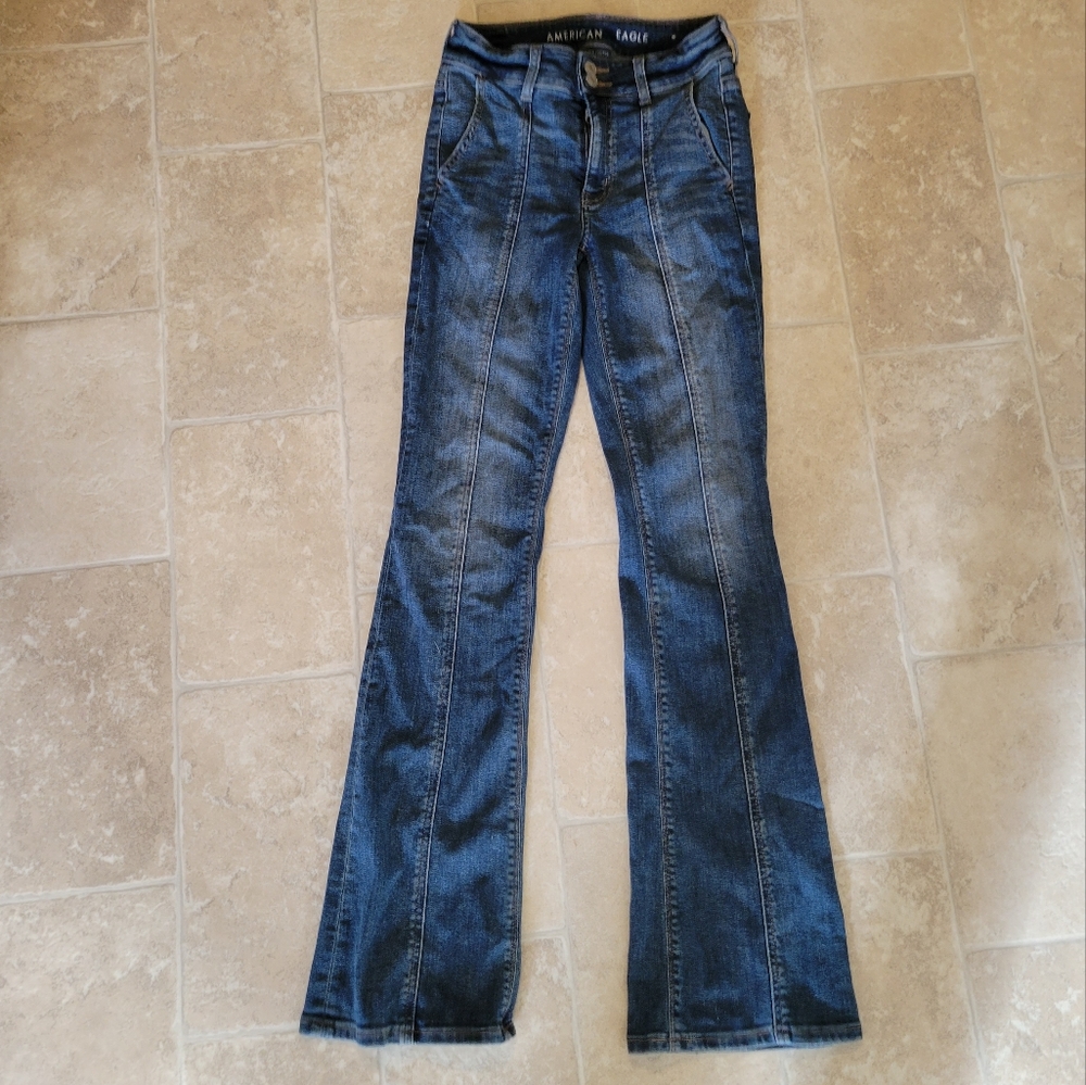AE high rise flare jeans